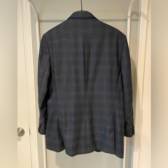 RW&Co Blue Plaid Sportscoat 42R - Picture 5 of 6